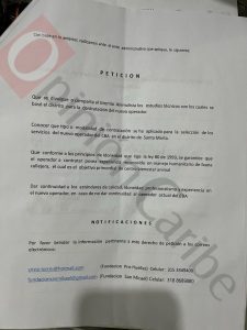 Derecho de petición interpuesto por los ambientalistas 