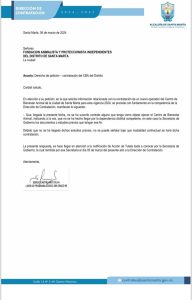 Respuesta de la Secretaría de Gobierno 