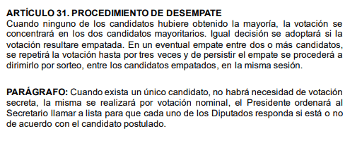 Artículo 31 del reglamento interno de la Asamblea Departamental