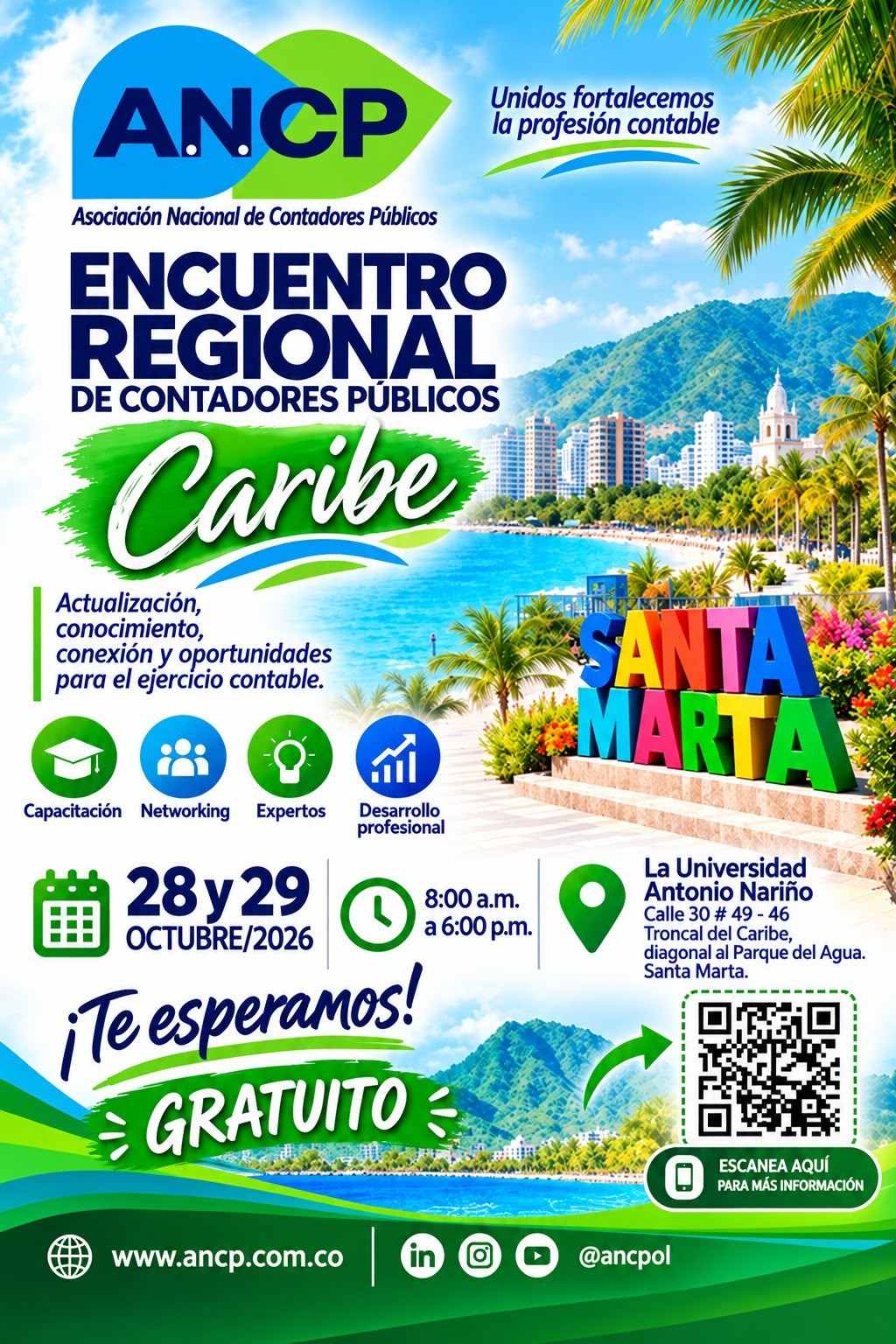 Contadores Públicos del Caribe Colombiano se reúnen en un gran encuentro en Santa Marta