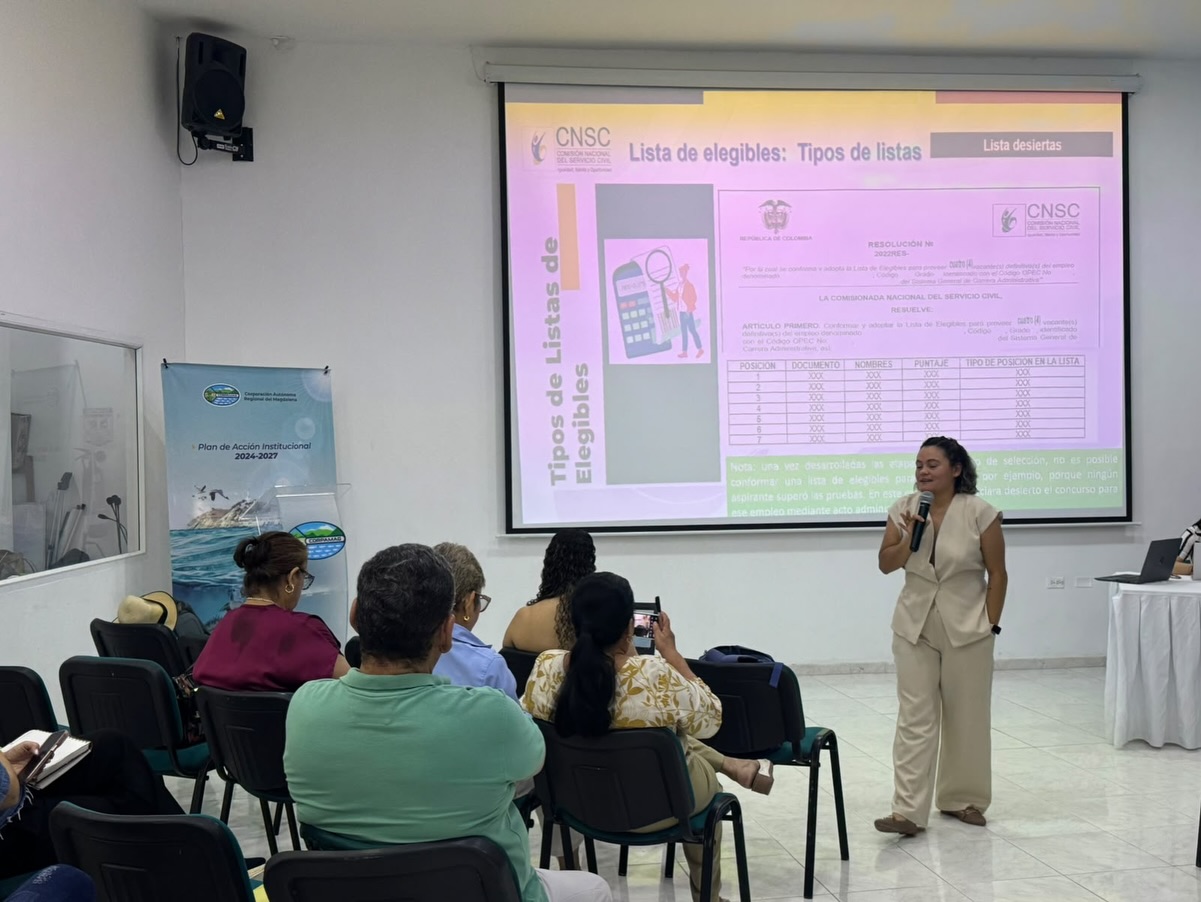 Corpamag fortalece conocimientos sobre carrera administrativa