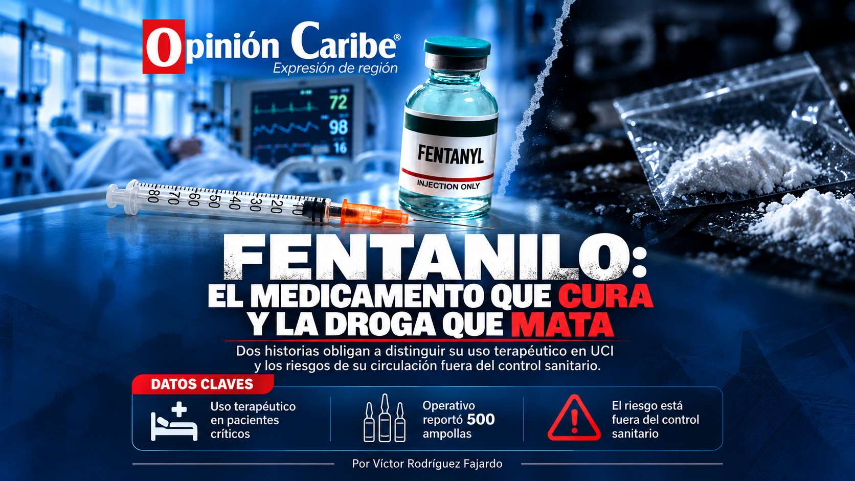 Fentanilo: El medicamento que cura y la droga que mata