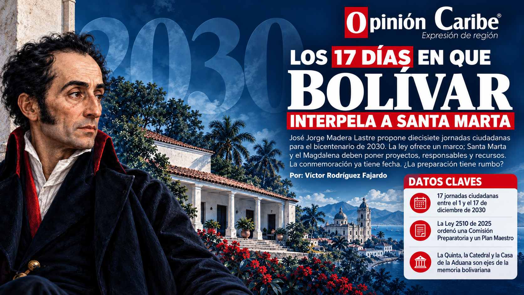 LOS 17 DÍAS EN QUE BOLÍVAR INTERPELA A SANTA MARTA