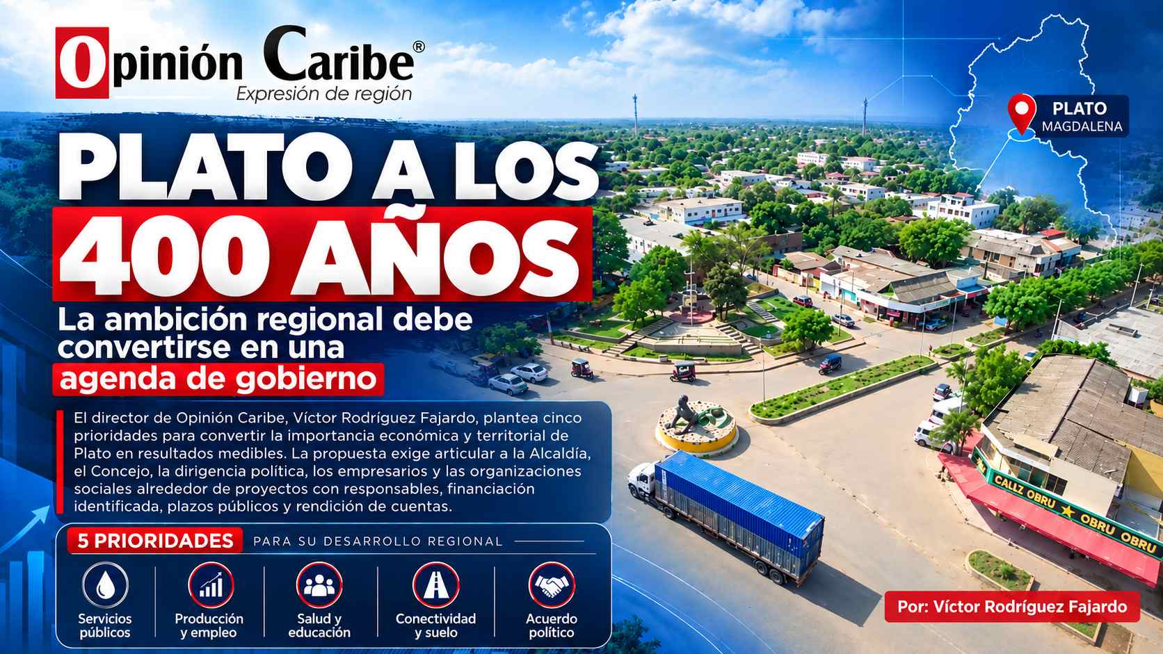 Plato a los 400 años: la ambición regional debe convertirse en una agenda de gobierno