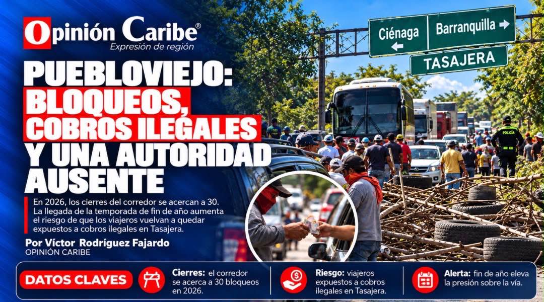 PUEBLOVIEJO: BLOQUEOS, COBROS ILEGALES Y UNA AUTORIDAD AUSENTE