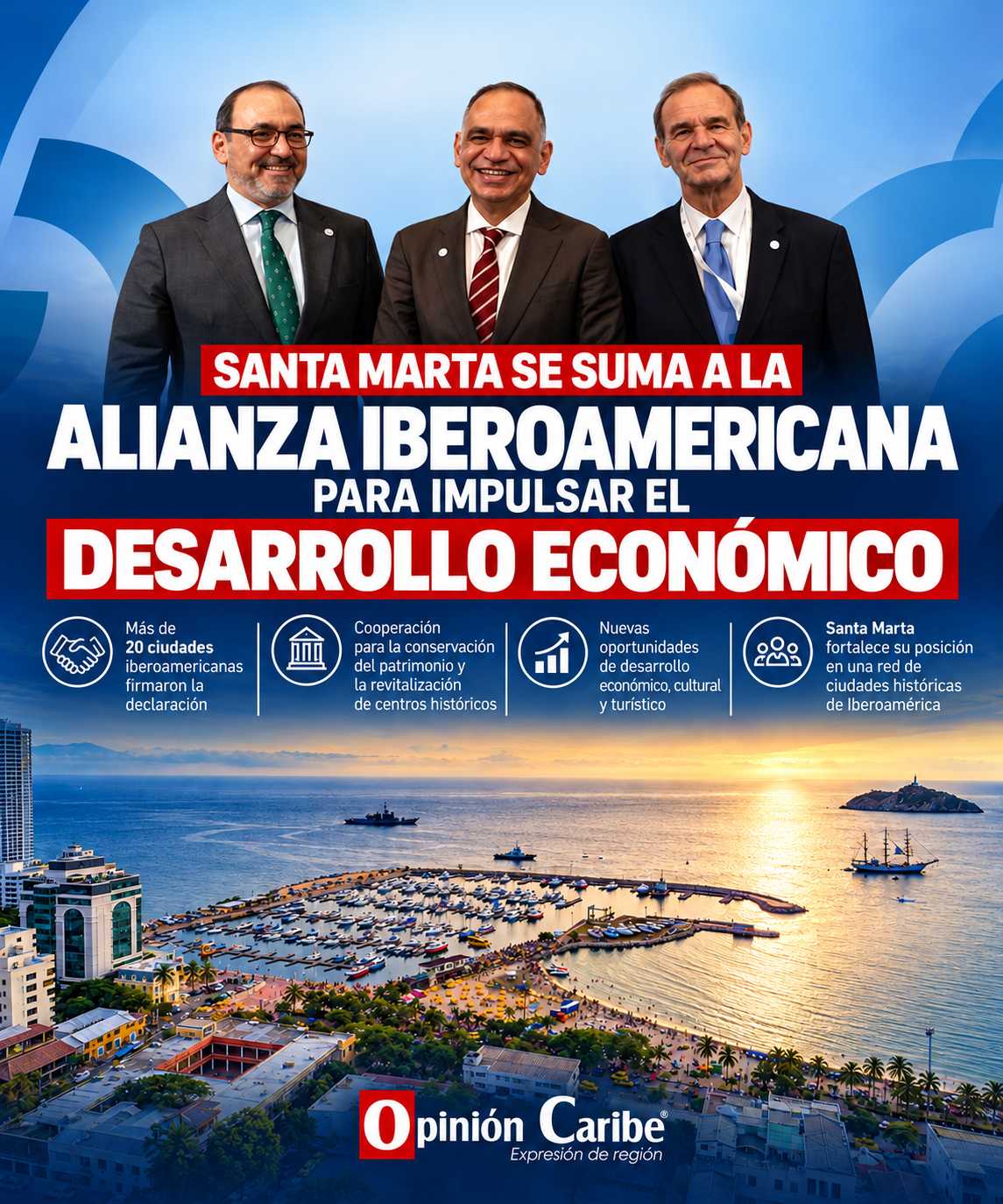 Santa Marta se suma a la alianza iberoamericana para impulsar el desarrollo económico