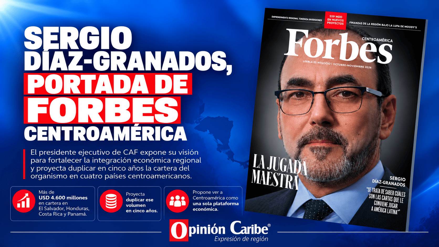 Sergio Díaz-Granados es portada de Forbes Centroamérica