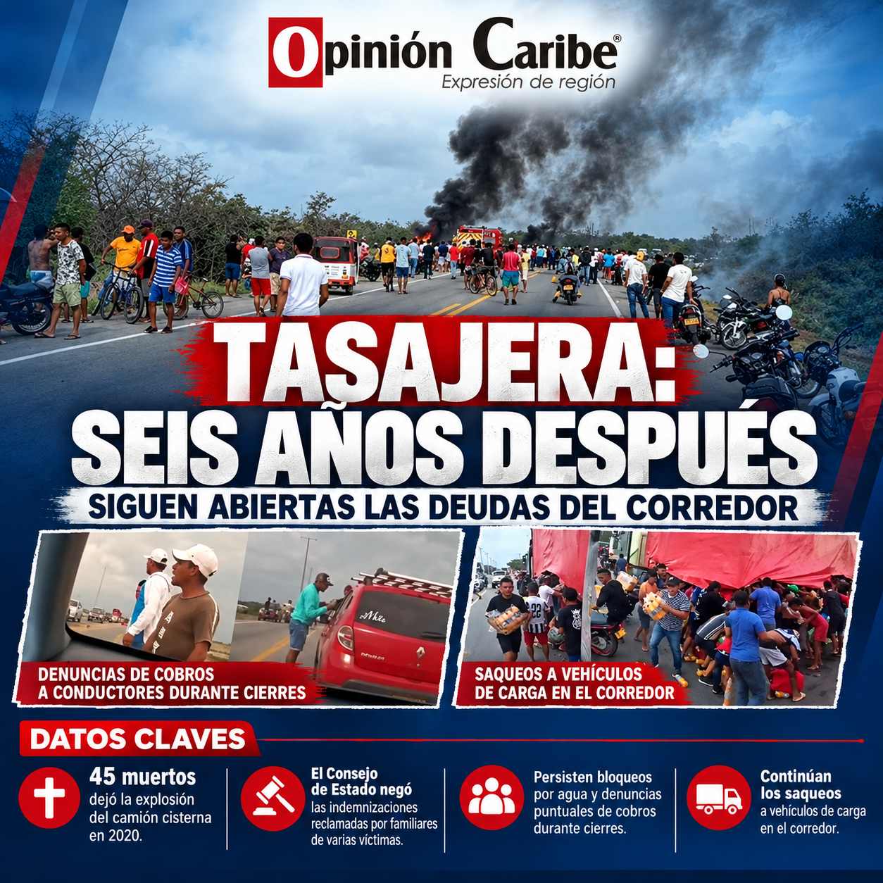 TASAJERA: SEIS AÑOS DESPUÉS, SIGUEN ABIERTAS LAS DEUDAS DEL CORREDOR
