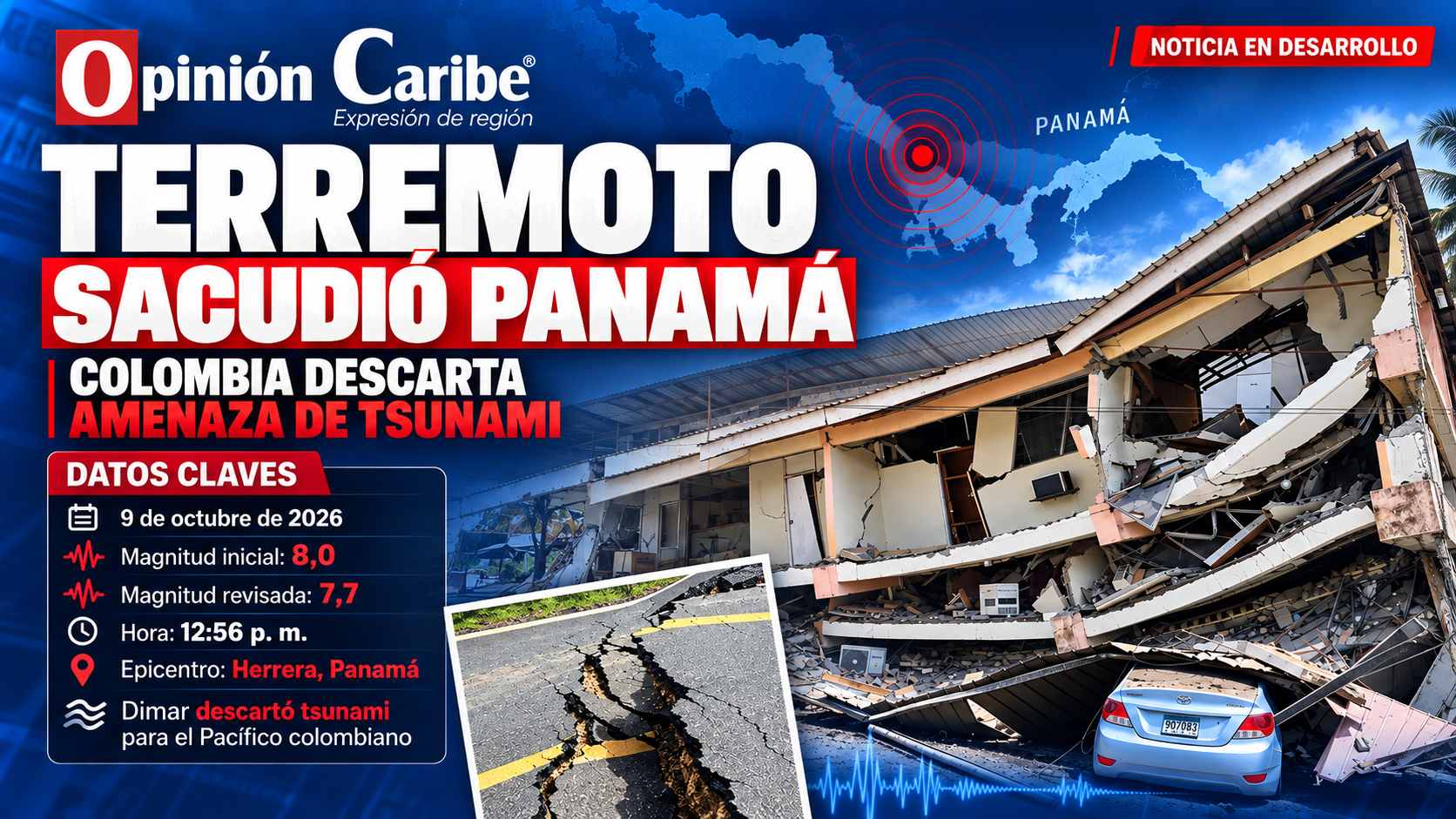 Terremoto sacudió Panamá: Colombia descarta amenaza de tsunami